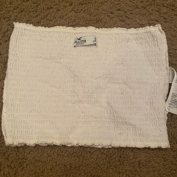 Hollister white tube top worn once - Picture 1 of 2